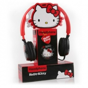 时尚酷炫  头戴式耳机  带麦克风 Hello Kitty 凯蒂猫头戴式时尚摇滚系列耳机HKB-HP01