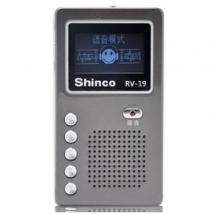 8G专业微型高清录音笔 超长190小时录音 MP3播放器 Shinco新科 RV-19 录音笔