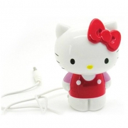时尚迷你 专业音质 Hello Kitty 凯蒂猫造型便携音箱HYM-550 白色原装