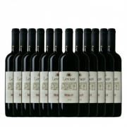 保加利亚进口红酒 洛维克梅乐干红葡萄酒(梅鹿辄)750ml 12支装