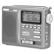 时尚精巧 全波段收音 双声道 数显 德生便携式钟控收音机 DR920