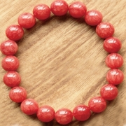顶级红纹石约10mm 约20粒 圆珠手链 情绪稳定柔和