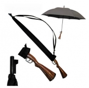 新奇特 大步枪伞 直杆创意雨伞 尼龙布 防紫外线 