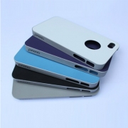 经典纯色 防尘耐磨 金属质壳 iPhone4手机套 偶米苹果4手机壳（五色）