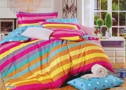 色彩丰富 花型立体感强 不起球不掉色不缩水 床上用品活性全棉纯棉床幔四件套 1.8*2m
